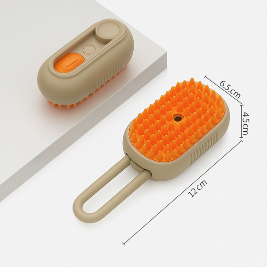 3-in-1 Steam Pet Grooming Brush
